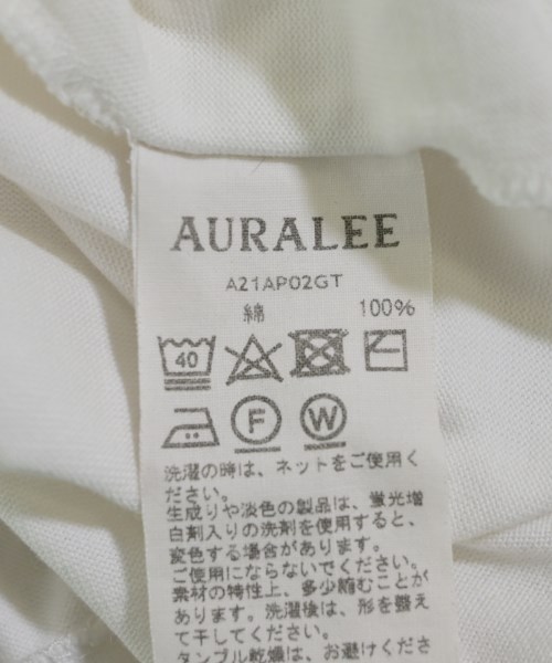 AURALEE（オーラリー）Tシャツ・カットソー 白 サイズ:4(M位) メンズ/2200620306027