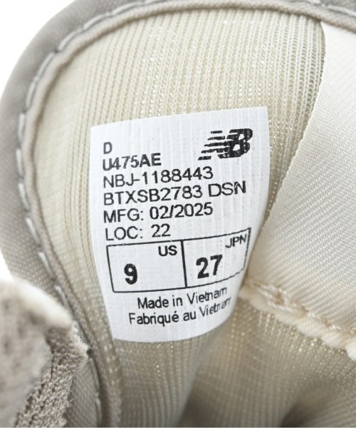 AURALEE（オーラリー）スニーカー ベージュ サイズ:27cm メンズ/2200620916066