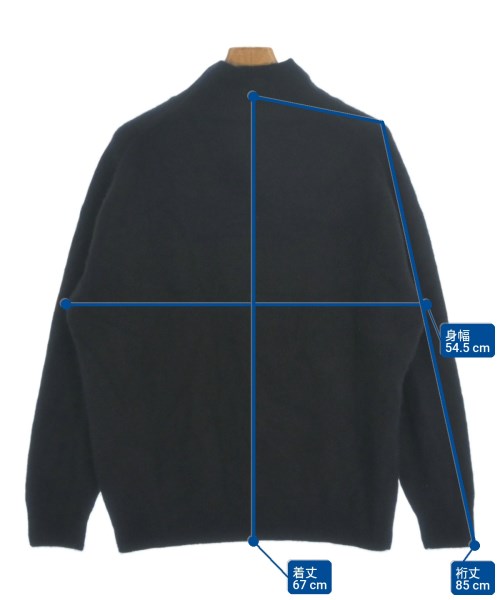 AURALEE（オーラリー）ニット・セーター 黒 サイズ:3(S位) メンズ/2200611650047