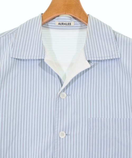 AURALEE（オーラリー）カジュアルシャツ 青 サイズ:4(M位) メンズ/2200621253016