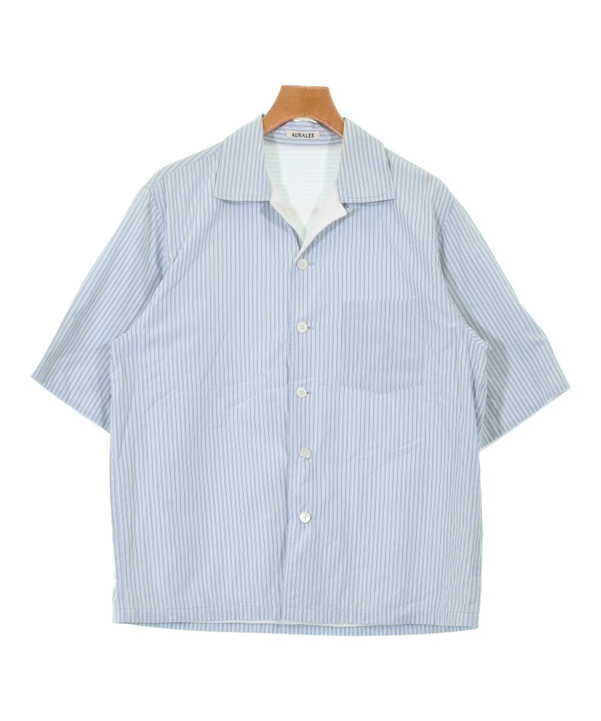 AURALEE 半袖シャツ 美品 上質素材 シンプル モード メンズ サイズ3 AURALEE 半袖シャツ 美品 上質素材 シンプル モード メンズ サイズ3