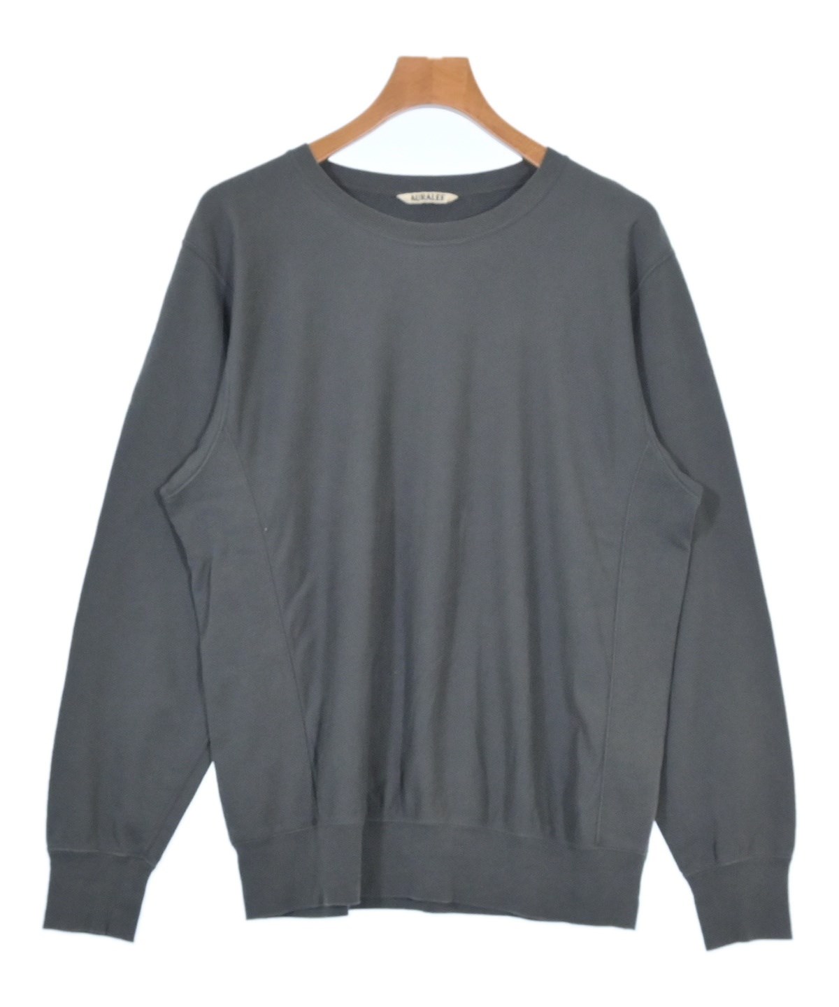 AURALEE グレー スウェット AURALEE グレー クルーネック スウェット
