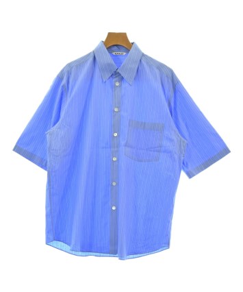 AURALEE（オーラリー）カジュアルシャツ 青 サイズ:4(M位) メンズ