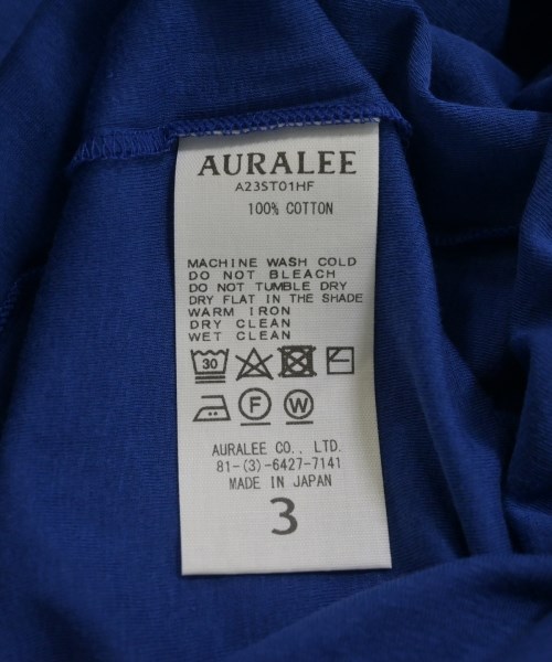 AURALEE（オーラリー）タンクトップ 青 サイズ:3(S位) メンズ/2200605926974