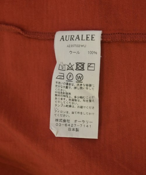 AURALEE（オーラリー）タンクトップ 赤 サイズ:3(S位) メンズ/2200605926998