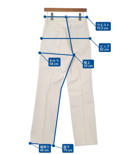 AURALEE（オーラリー）デニムパンツ 白 サイズ:27(M位) レディース/2200606052160