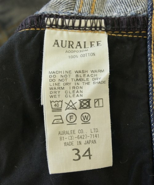 AURALEE（オーラリー）デニムパンツ 紺 サイズ:34(XL位) メンズ/2200606769181
