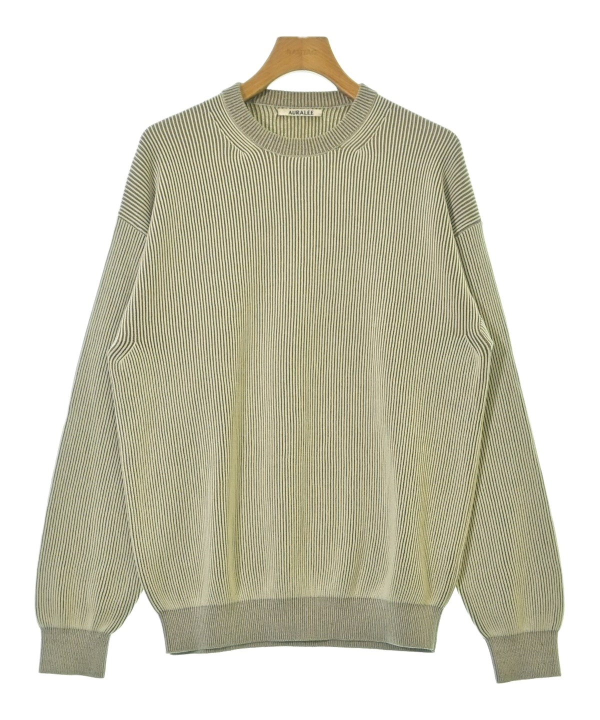 オーラリー □TOPS AURALEE LIGHT NYLON HALF ZIP P/O (BLUE GRAY) 39600