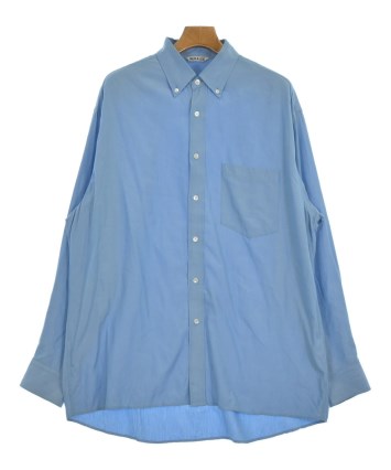 AURALEE（オーラリー）カジュアルシャツ 青 サイズ:5(L位) メンズ