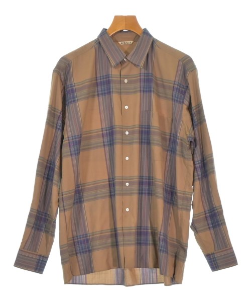 AURALEE(オーラリー)カジュアルシャツ 茶 サイズ:4(M位)/2200667648104