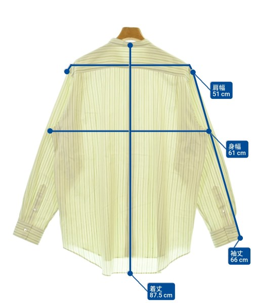 AURALEE（オーラリー）カジュアルシャツ 白 サイズ:4(M位) メンズ/2200673067012