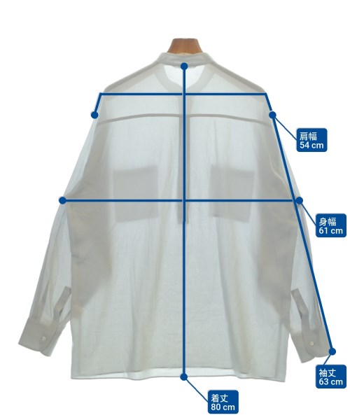 AURALEE（オーラリー）カジュアルシャツ グレー サイズ:5(L位) メンズ/2200673101044