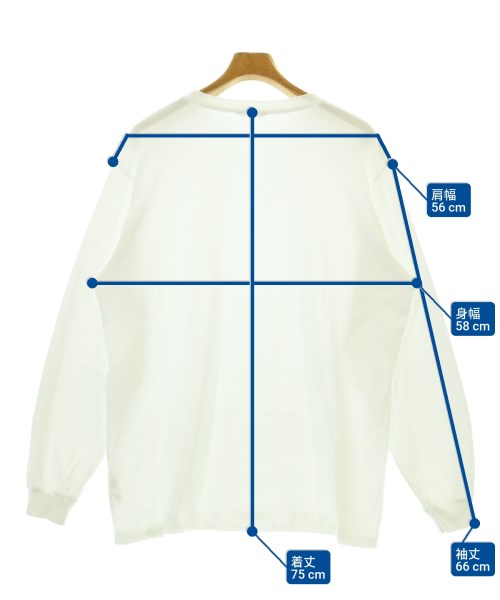 AURALEE（オーラリー）Tシャツ・カットソー 白 サイズ:3(S位) メンズ/2200673499103