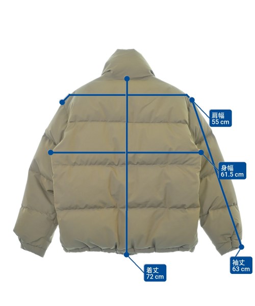 AURALEE（オーラリー）ダウンジャケット/ダウンベスト ベージュ サイズ:3(S位) メンズ/2200673797018