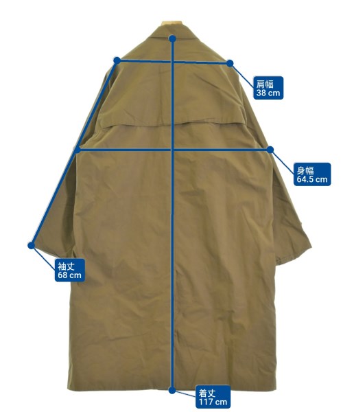 AURALEE（オーラリー）ステンカラーコート 茶 サイズ:5(L位) メンズ/2200663357017