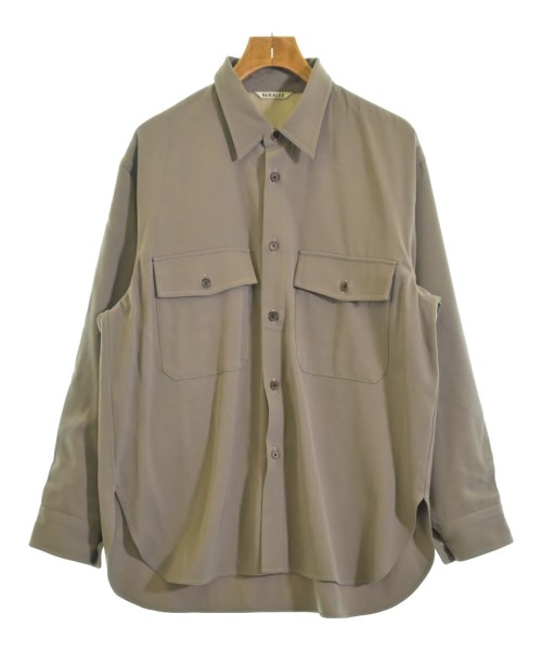 AURALEE(オーラリー)カジュアルシャツ 茶 サイズ:4(M位)/2200663357116