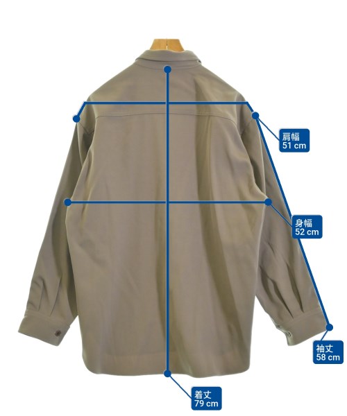 AURALEE（オーラリー）カジュアルシャツ 茶 サイズ:4(M位) メンズ/2200663357116