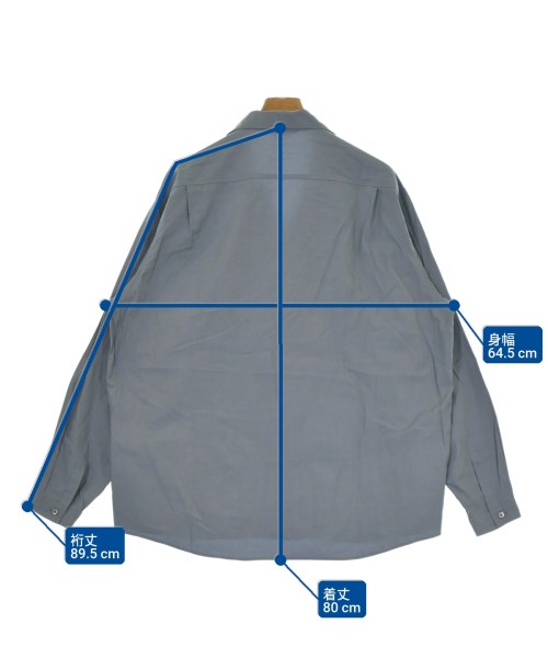 AURALEE（オーラリー）カジュアルシャツ 青 サイズ:5(L位) メンズ/2200663357321