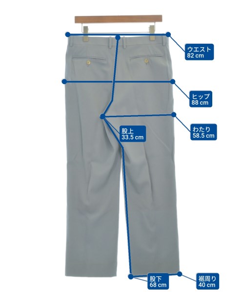 AURALEE（オーラリー）スラックス 青 サイズ:4(M位) メンズ/2200674167018