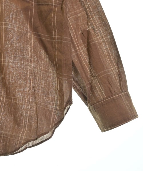 AURALEE（オーラリー）カジュアルシャツ 茶 サイズ:3(S位) メンズ/2200674305038