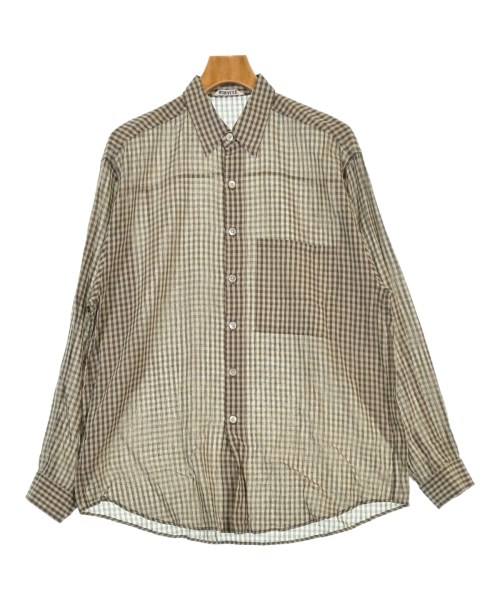 AURALEE(オーラリー)カジュアルシャツ ベージュ サイズ:4(M位)/2200671497200
