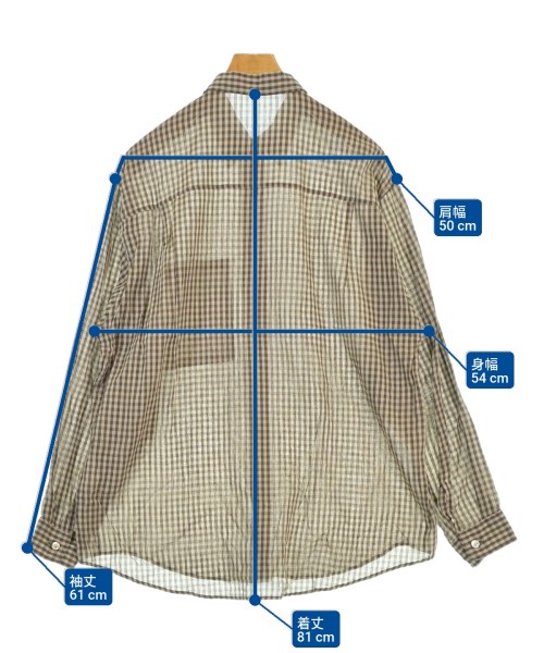 AURALEE（オーラリー）カジュアルシャツ ベージュ サイズ:4(M位) メンズ/2200671497200