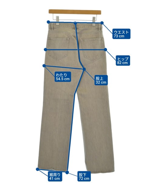 AURALEE（オーラリー）デニムパンツ ベージュ サイズ:28(S位) メンズ/2200675850070