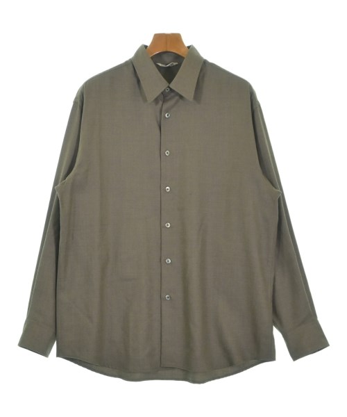 AURALEE(オーラリー)カジュアルシャツ 茶 サイズ:3(S位)/2200676011012