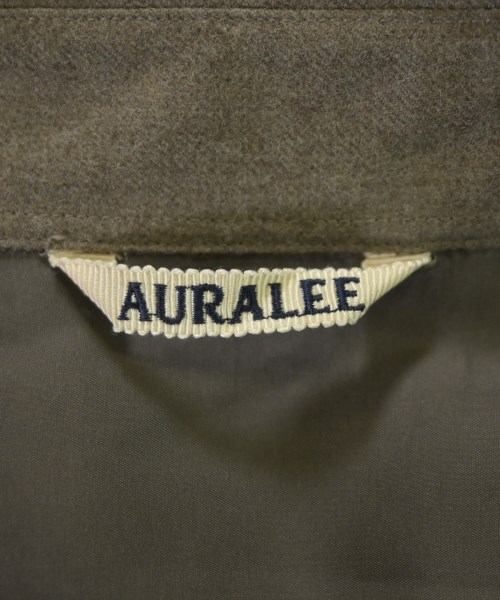 AURALEE（オーラリー）カジュアルシャツ 茶 サイズ:3(S位) メンズ/2200676011012