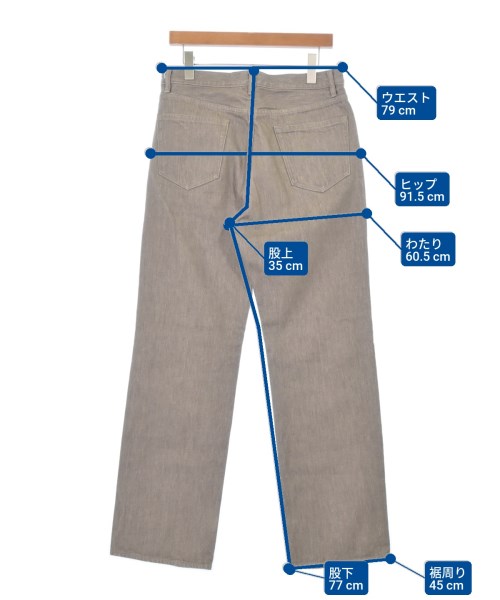 AURALEE（オーラリー）デニムパンツ ベージュ サイズ:32(L位) メンズ/2200676397017