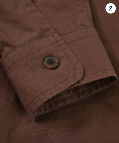 AURALEE（オーラリー）カジュアルシャツ 茶 サイズ:3(S位) メンズ/2200676771039