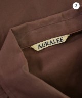 AURALEE（オーラリー）カジュアルシャツ 茶 サイズ:3(S位) メンズ/2200676771039