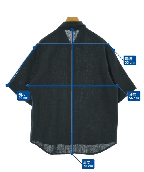 AURALEE（オーラリー）カジュアルシャツ 紺 サイズ:3(XL位) メンズ/2200674721265