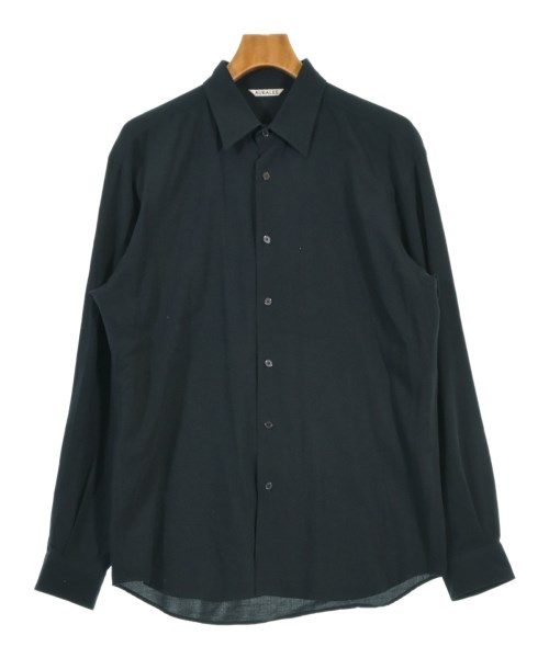 AURALEE(オーラリー)カジュアルシャツ 紺 サイズ:4(M位)/2200674721463