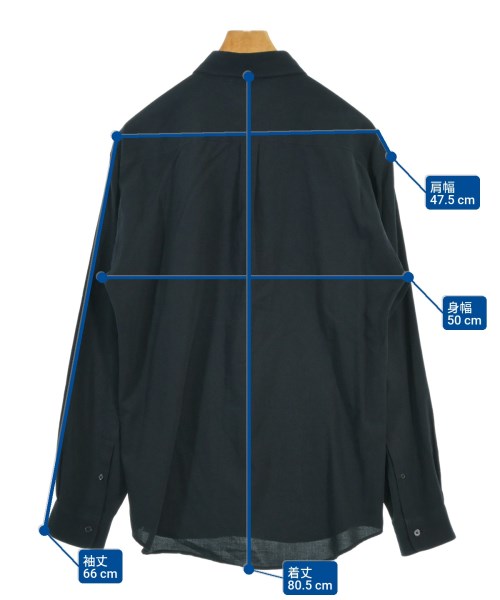 AURALEE（オーラリー）カジュアルシャツ 紺 サイズ:4(M位) メンズ/2200674721463