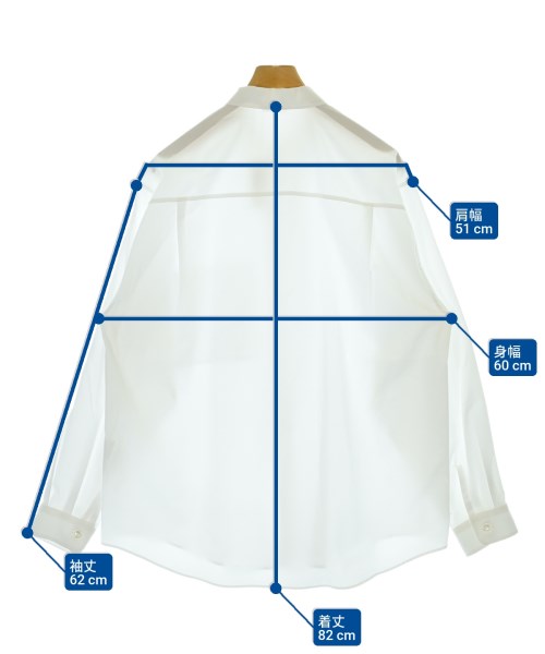 AURALEE（オーラリー）カジュアルシャツ 白 サイズ:5(L位) メンズ/2200677224046