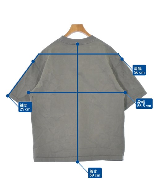 AURALEE（オーラリー）Tシャツ・カットソー グレー サイズ:4(M位) メンズ/2200677835099