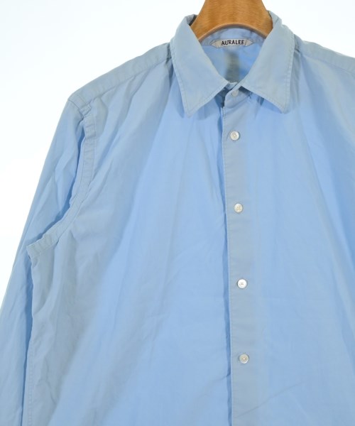 AURALEE（オーラリー）カジュアルシャツ 青 サイズ:3(S位) メンズ/2200679080077