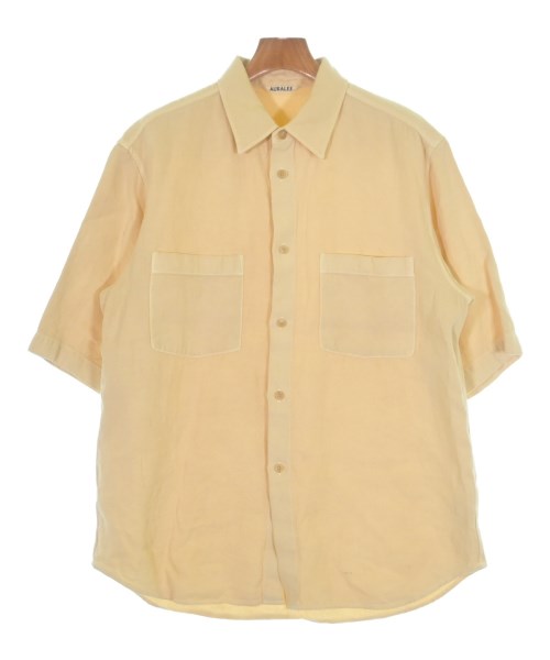 AURALEE(オーラリー)カジュアルシャツ 黄 サイズ:4(M位)/2200675626026