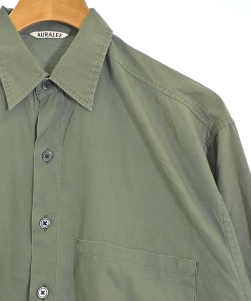 AURALEE（オーラリー）カジュアルシャツ カーキ サイズ:3(S位) メンズ/2200674903043