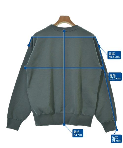 AURALEE（オーラリー）スウェット 青 サイズ:3(S位) メンズ/2200674903050