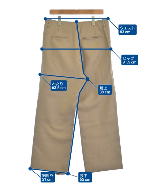 AURALEE（オーラリー）スラックス 茶 サイズ:4(M位) メンズ/2200679878018