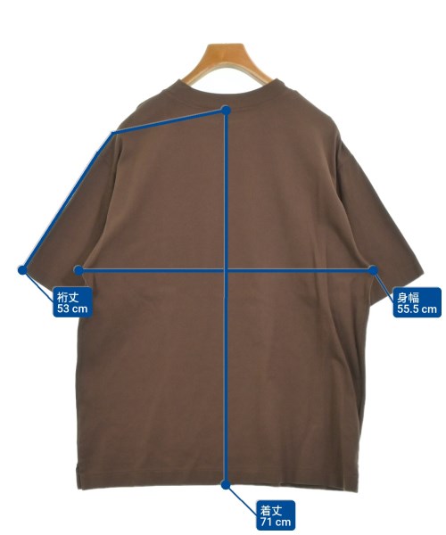 AURALEE（オーラリー）Tシャツ・カットソー 茶 サイズ:4(M位) メンズ/2200677988139