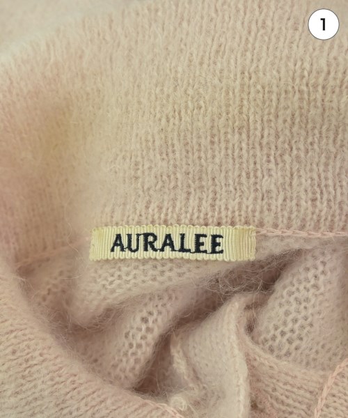 AURALEE（オーラリー）ニット・セーター ピンク サイズ:3(S位) メンズ/2200680866042