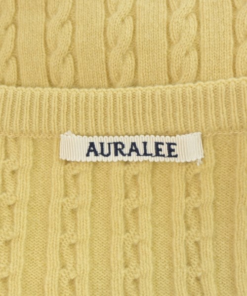 AURALEE（オーラリー）ニット・セーター 黄 サイズ:3(S位) メンズ/2200672509186