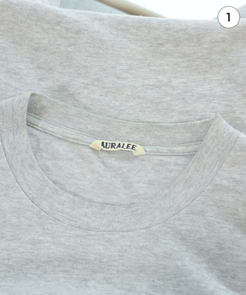 AURALEE（オーラリー）Tシャツ・カットソー グレー サイズ:-(M位) メンズ/2200681334021