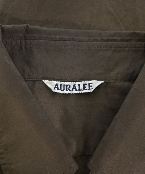 AURALEE（オーラリー）カジュアルシャツ 茶 サイズ:4(M位) メンズ/2200681378056