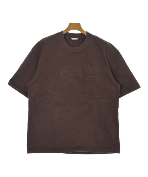 AURALEE(オーラリー)Tシャツ・カットソー 茶 サイズ:5(L位)/2200694215089
