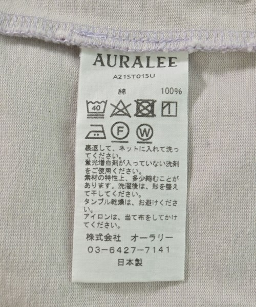AURALEE（オーラリー）Tシャツ・カットソー 紫 サイズ:3(S位) メンズ/2200693551201