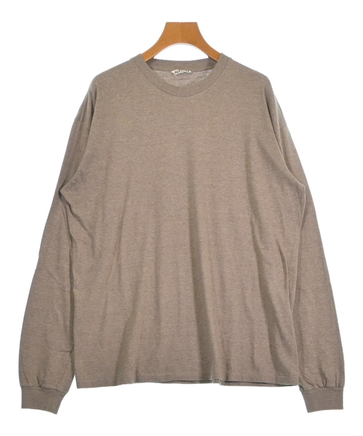 AURALEE（オーラリー）Tシャツ・カットソー 茶 サイズ:4(M位) メンズ